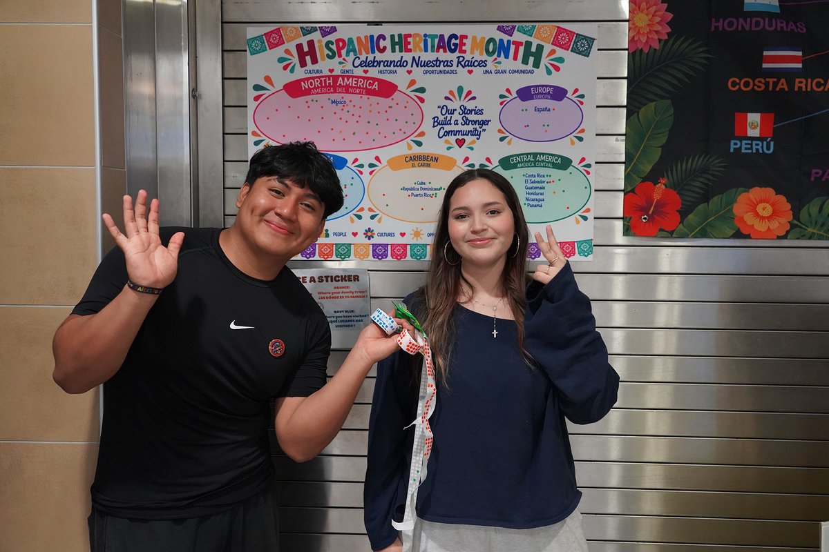 bps271's tweet photo. Each year, Americans observe National Hispanic Heritage Month from September 15 to October 15. This week, Kennedy High School’s Latinx Club hosted a booth to raise awareness about Hispanic heritage. We’re proud to celebrate the diversity of our Bloomington schools and community. https://t.co/VSXFZklsQb