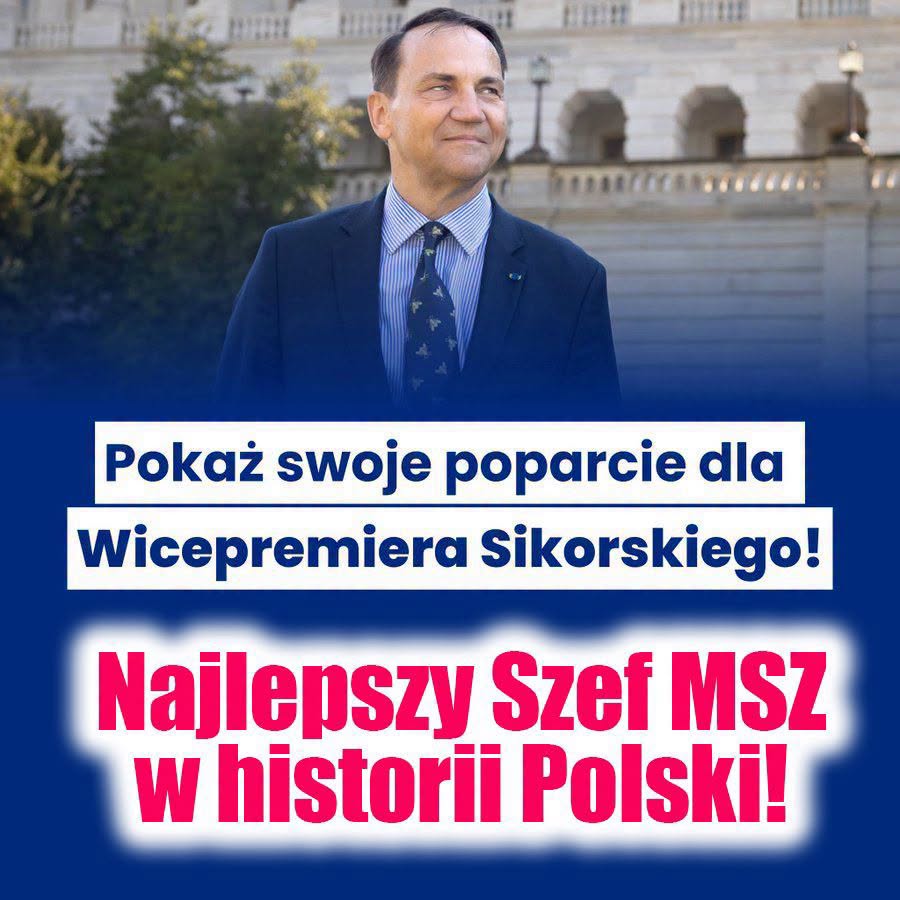 lachelndteufel's tweet photo. Lajk dla Sikorskiego!
NAJLEPSZY SZEF MSZ W HISTORII POLSKI! https://t.co/mqpZykq1Qx