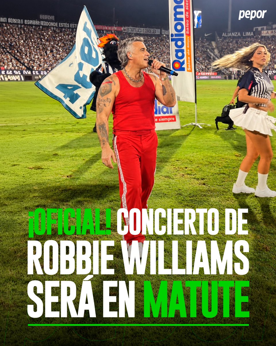 peporpe's tweet photo. 🇵🇪🚨¡¡¡COMPLETAMENTE OFICIAL!!!🚨🪩

➡️ Tras la reprogamacion de la segunda fecha del concierto, Alianza Lima respondió cediendo su estadio para el uso de sus instalaciones. Lo raro es que el equipo de Robbie Williams no preguntó por nada. 🏟️

#robbiewilliams #concierto #arena1 https://t.co/ltuBlty0TA