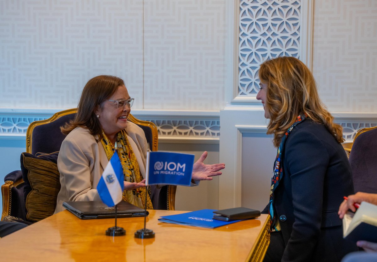 IOMchief's tweet photo. Migration can create opportunity when supported by effective policies and strong partnerships.

At #UNGA81, my exchanges with Spain, Mexico, El Salvador, and Morocco focused on migration governance, labor mobility, and solutions that benefit people and communities alike. https://t.co/gfTeDzbIXg