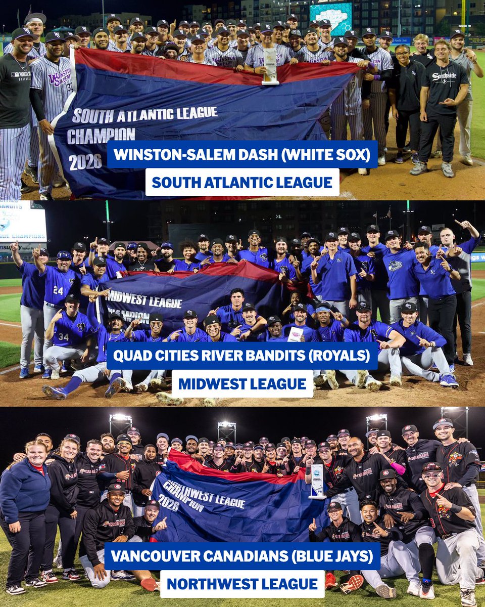 MLB's tweet photo. 🗣️ FUTURE

The 2026 Minor League champions have been crowned! https://t.co/Wj68wE3CET