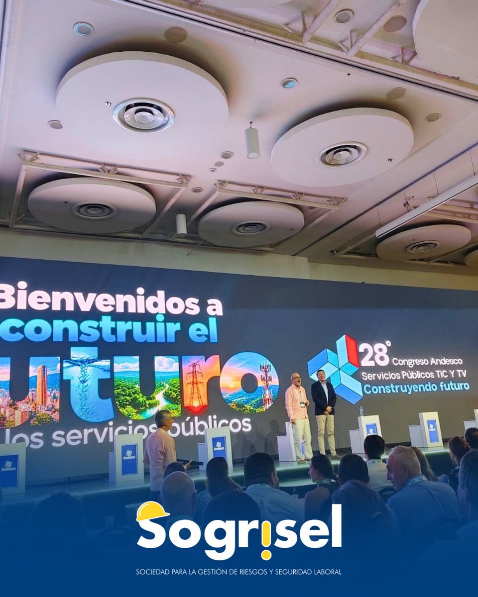 SogriselR's tweet photo. Agradecemos a @Andesco1  por la invitación al 28.º Congreso de Servicios Públicos, TIC y TV – Construyendo Futuro.

Un espacio enriquecedor para compartir, aprender y conectar con quienes trabajan por un futuro más sostenible y resiliente.

Gracias por hacernos parte. https://t.co/zdtPAGoNAT