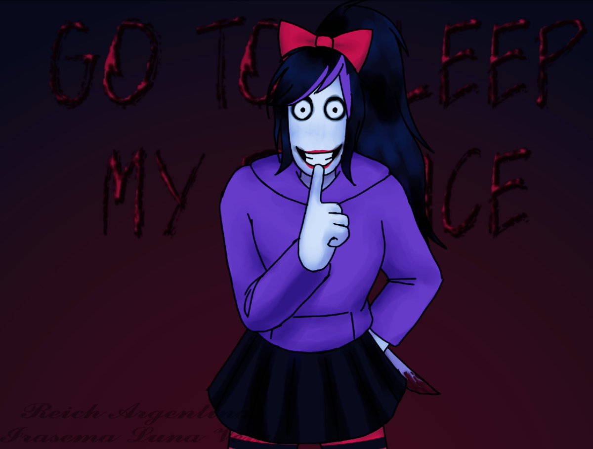 reichargentina's tweet photo. Nina the killer. My definitive creepy version
#digitalart #fanart #Creepypasta #Ninathekiller #horror #oldinternet https://t.co/g2PZorR2je
