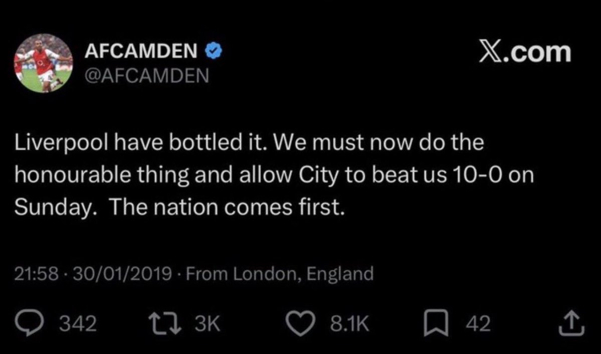 ModernMindset_4's tweet photo. @gunnergworl Here are your fans cucking for city. Saying “ciTy nEeDs to sAve fOotbALL” Have some self awareness 🤡🤡🤡 https://t.co/VeYYbeaOQR