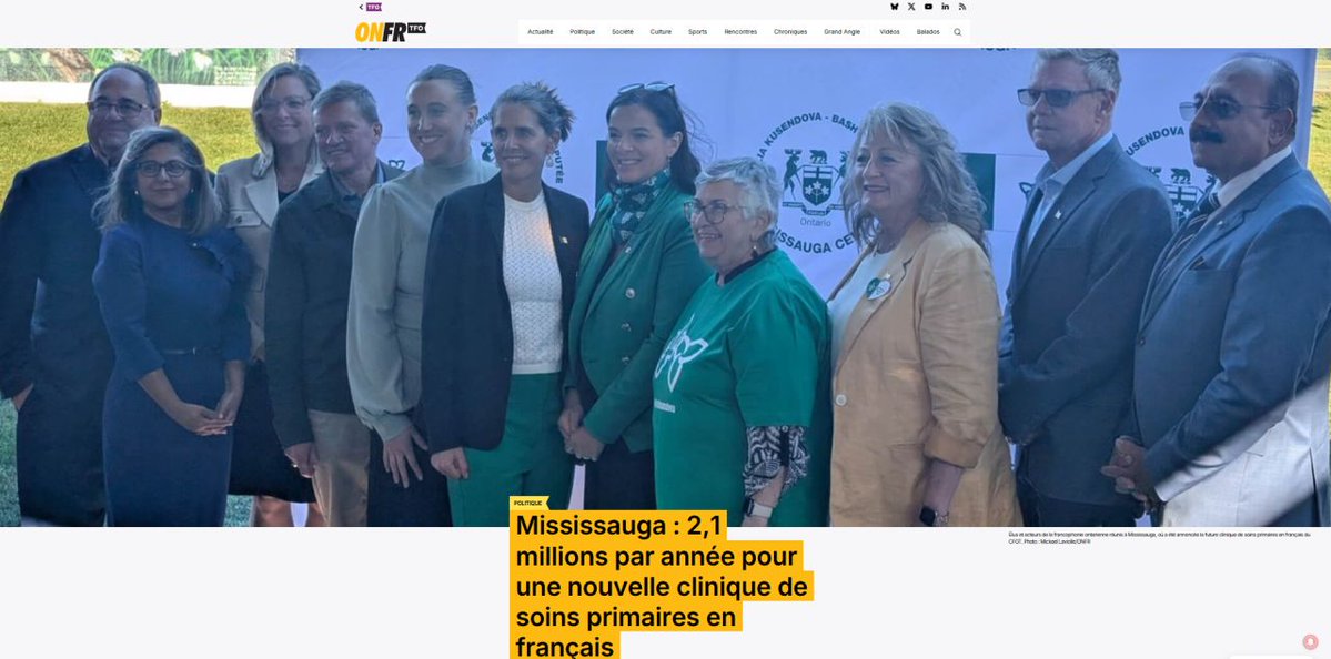CentrefrancoT's tweet photo. 📰 La future clinique du @CentrefrancoT à Mississauga fait parler d’elle! Merci aux médias de mettre en lumière l’accès aux soins en français dans Peel.

👉 Découvrez les articles et reportages : lien en bio.
🔹 ONFR
https://t.co/QodYspUjJb
🔹L'express
https://t.co/c9Nz56ZSw4
🔹 Radio-Canada
https://t.co/Mh3Js5tnr3
🎙️ CHOQ FM 105.1
https://t.co/oQ06CX8eUd
🔹 Québec Nouvelles
https://t.co/FiwW4Ejs9W
----------------------
#CFGT #SantéEnFrançais #Mississauga