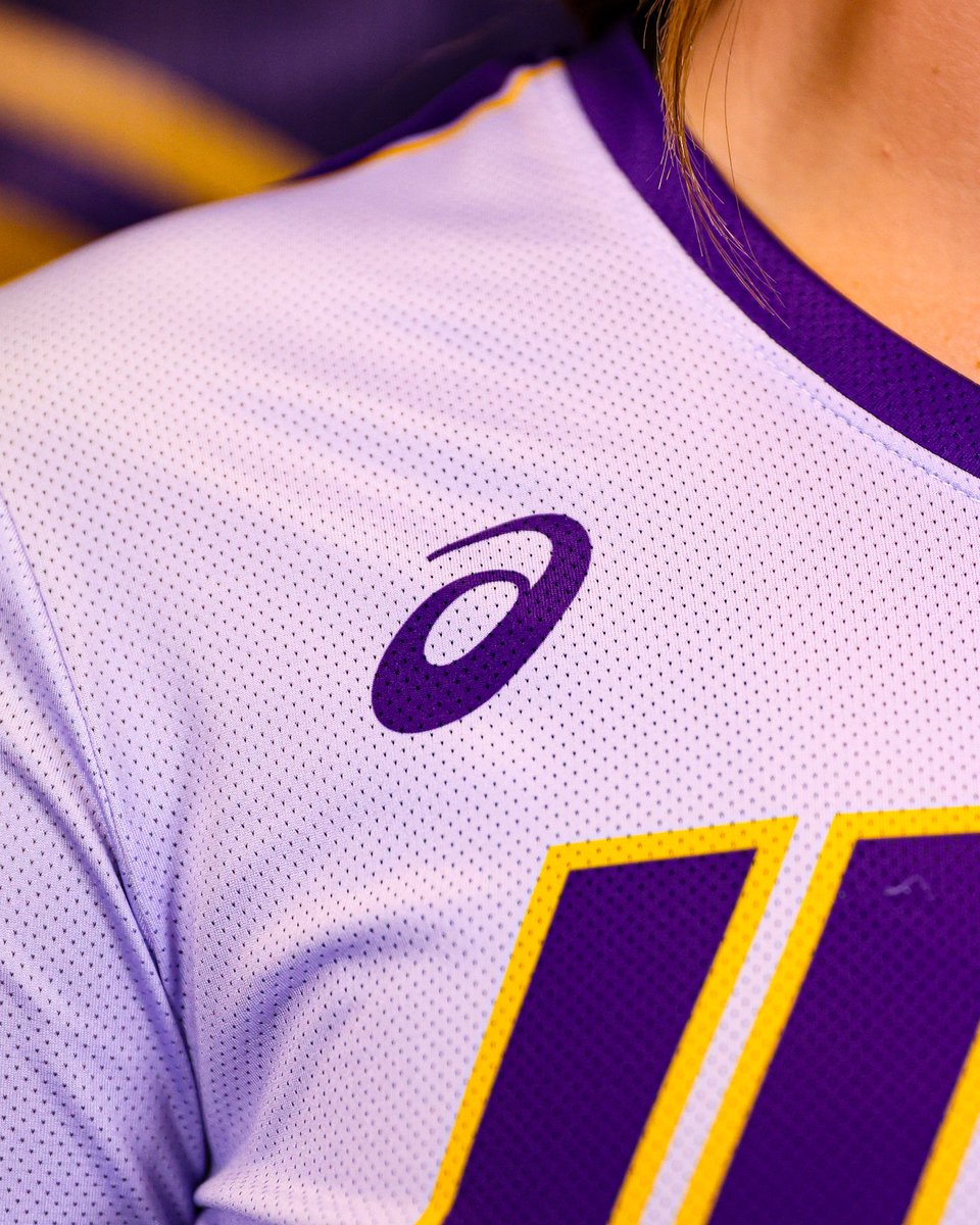UNIVolleyball's tweet photo. Take a closer look at our new lavender jerseys 🤩

#EverLoyal | #LegacyEra https://t.co/5fBSTsyt9C