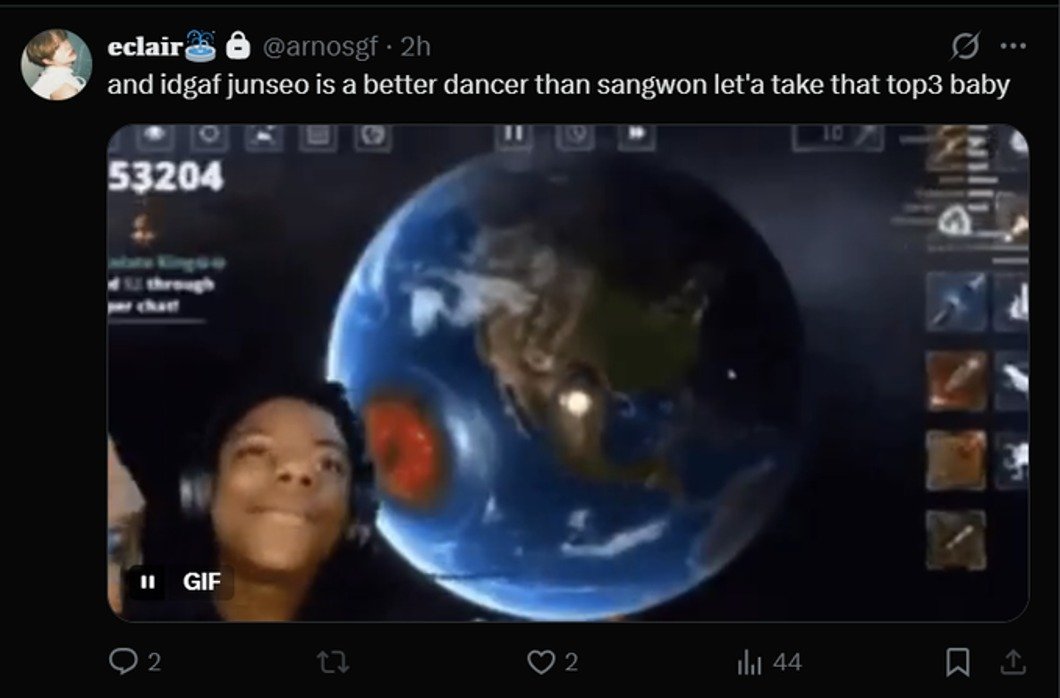 Ranllyz's tweet photo. The screenshot below shows @arnosgf (@jiahaoglaze priv) talking about how JS is a better dancer than SW. Then @luvhaoism says that both members are pretty, but only one of them is “natural”, accusing SW of being fake and having plastic surgery They both claim they are “OT8”. https://t.co/pz9PZ4KbBR