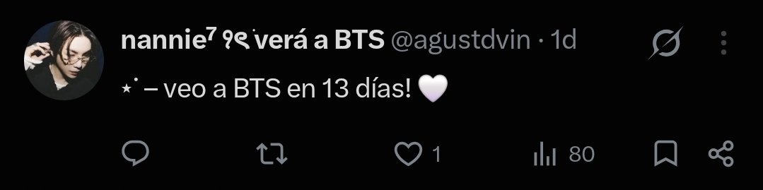 agustdvin's tweet photo. ⋆˙ – veo a BTS en 12 días! 🤍 https://t.co/quWglf5jtr