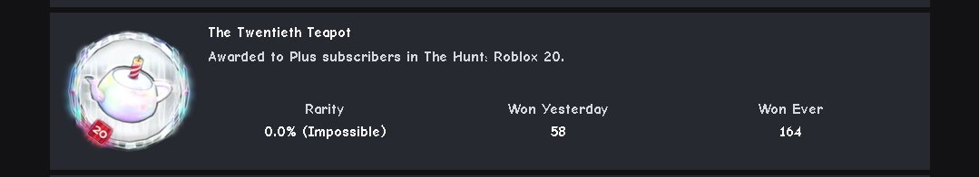 blox_enzo's tweet photo. with pride I can say that I will be person 164 of the hunt 20 event completing https://t.co/We8tLniRBF