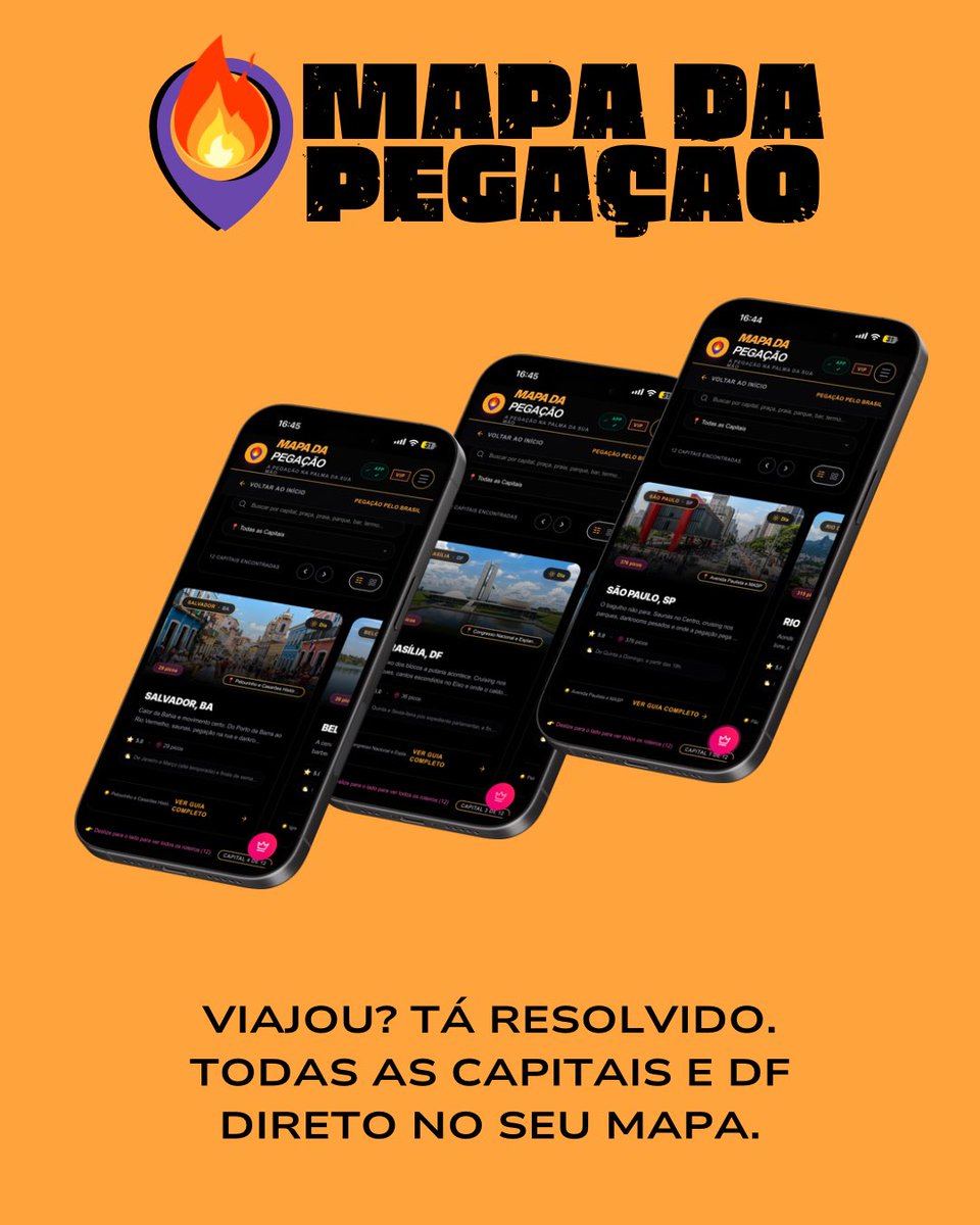 mapadapegacao_'s tweet photo. 📍 O guia definitivo da putaria no sigilo
Mapeamos centenas de pontos estratégicos pelo Brasil: de banheiros de shopping e academias a saunas, praias de nudismo, parques e trilhas ao ar livre. Tudo reunido numa plataforma prática e intuitiva. https://t.co/yp8qVFkuNC