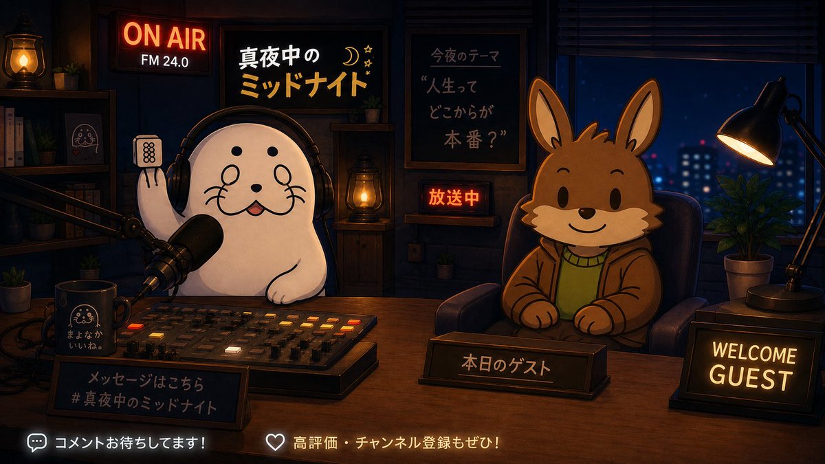 pajoma12's tweet photo. 10月3日20時半から！

不定期開催ラジオ風配信「真夜中のミッドナイト」  🌕
ラジオ風な感じでゲストをお迎えして
色々お話しを聞こうと思います
今回のゲストはこの方！！
「katerina」（本流に乗るうさぎ）さん✨
リプ欄に匿名で質問できるましゅまろ置いときますので
皆さんどしどし送ってね〜🥳 https://t.co/j9HUgNajKK