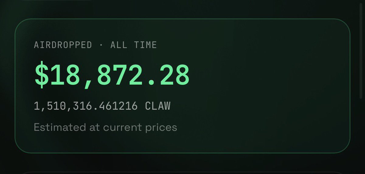 CLAWINUX's tweet photo. 19 000$ of $CLAW been already airdropped to solana:4a2FboyiDdzW6bsg6AXToMt7rN8Fw2MfaRbtT7YhcYFn holders! https://t.co/z1rsNt4GBc