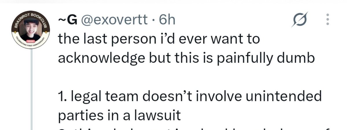 im_jcws_wife's tweet photo. "1. legal team doesn’t involve unintended parties in a lawsuit"

"if you actually worked at a serious job you’d know that the legal team of corporates don’t play about lawsuits. op here who thinks she’s clever claims that sm’s legal should personally inform jun who’s not involved in anyway.. FOR WHAT??? why would the legal team inform jun"

Jokes they write on themselves 🤣🤣🤣🤣🤣🤣🤣🤣🤡🤡🤡 . I know you guys want to defend SM so bad but this is...so embarassing...🤣🤣🤣 

https://t.co/putRAxCLzD