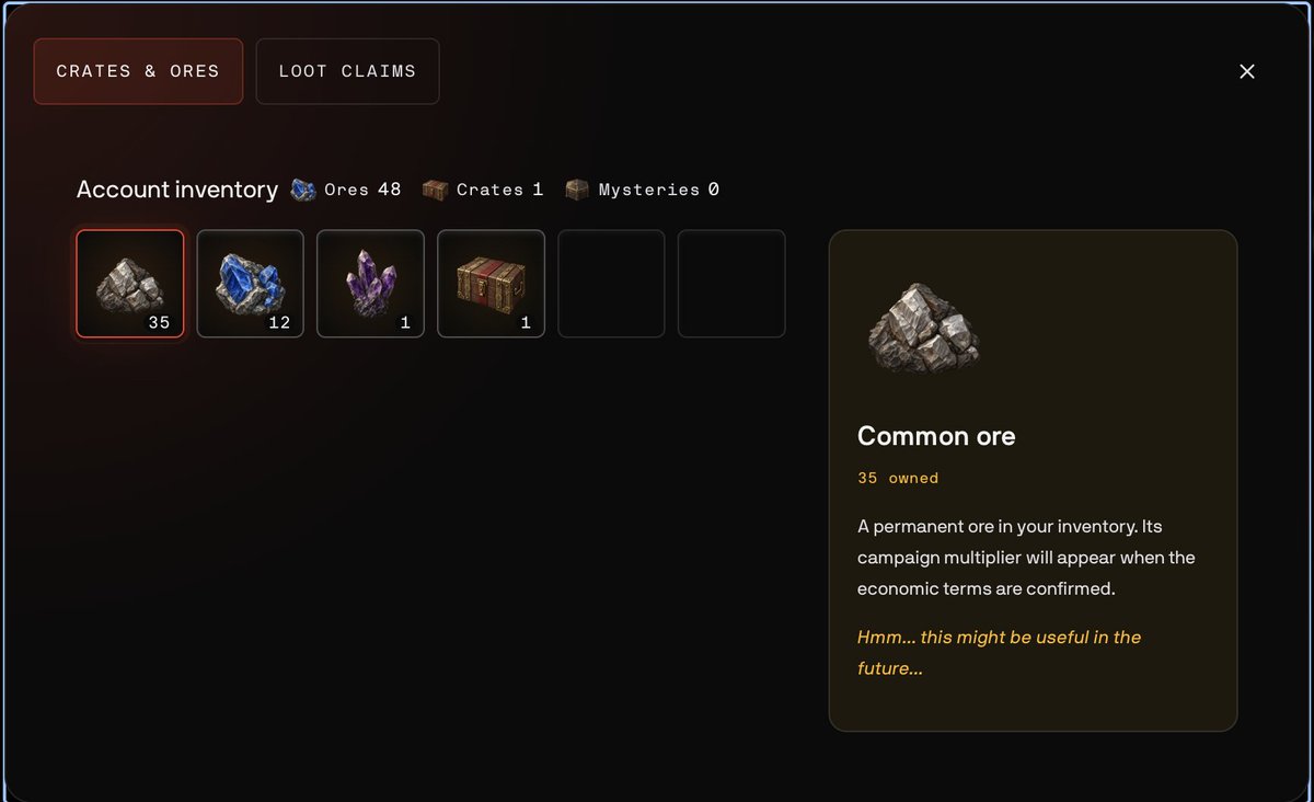 mewnitmew's tweet photo. I Cracked Open Everything in My Republic Inventory Here's What I Found

Okay I couldn't hold back anymore, had to crack open my entire stash in The Republic and it did NOT disappoint 🔥 Started popping crates one after another and every single one drops ore, the resource you NEED to be stacking right now if you're serious about this ecosystem. But the real adrenaline rush is the mysteries. Zero guarantees, pure chaos.  You could pull VP, MORE crates, both at once, or straight up nothing, and that uncertainty is exactly what makes it addictive. Every open feels like a mini jackpot moment, you genuinely don't know what's coming until it hits your screen. This isn't some predictable farm-and-collect loop, it's full send RNG energy and honestly that's what makes The Republic different from everything else out there right now. If you've got crates sitting untouched in your inventory, what are you even waiting for?? Go open them. (Disclosure: participating in a rewarded community campaign for The Republic — this is my genuine experience.) Drop your best pull below, let's see who got the craziest inventory