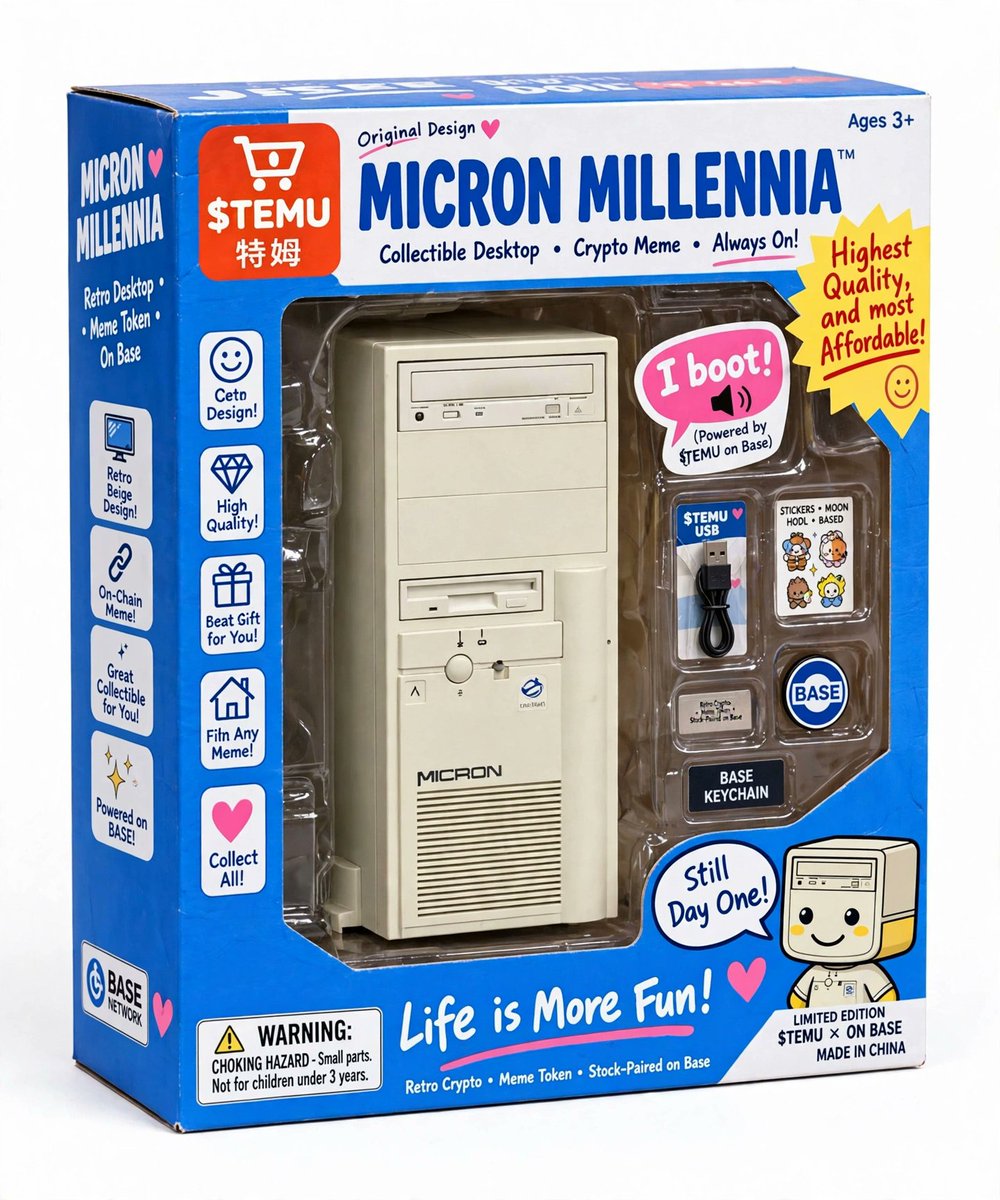 pttrn_ntgrty's tweet photo. just ordered this highest quality retro crypto micron millennia that actually boots from @TEMUonBASE https://t.co/6G2d83XrNI