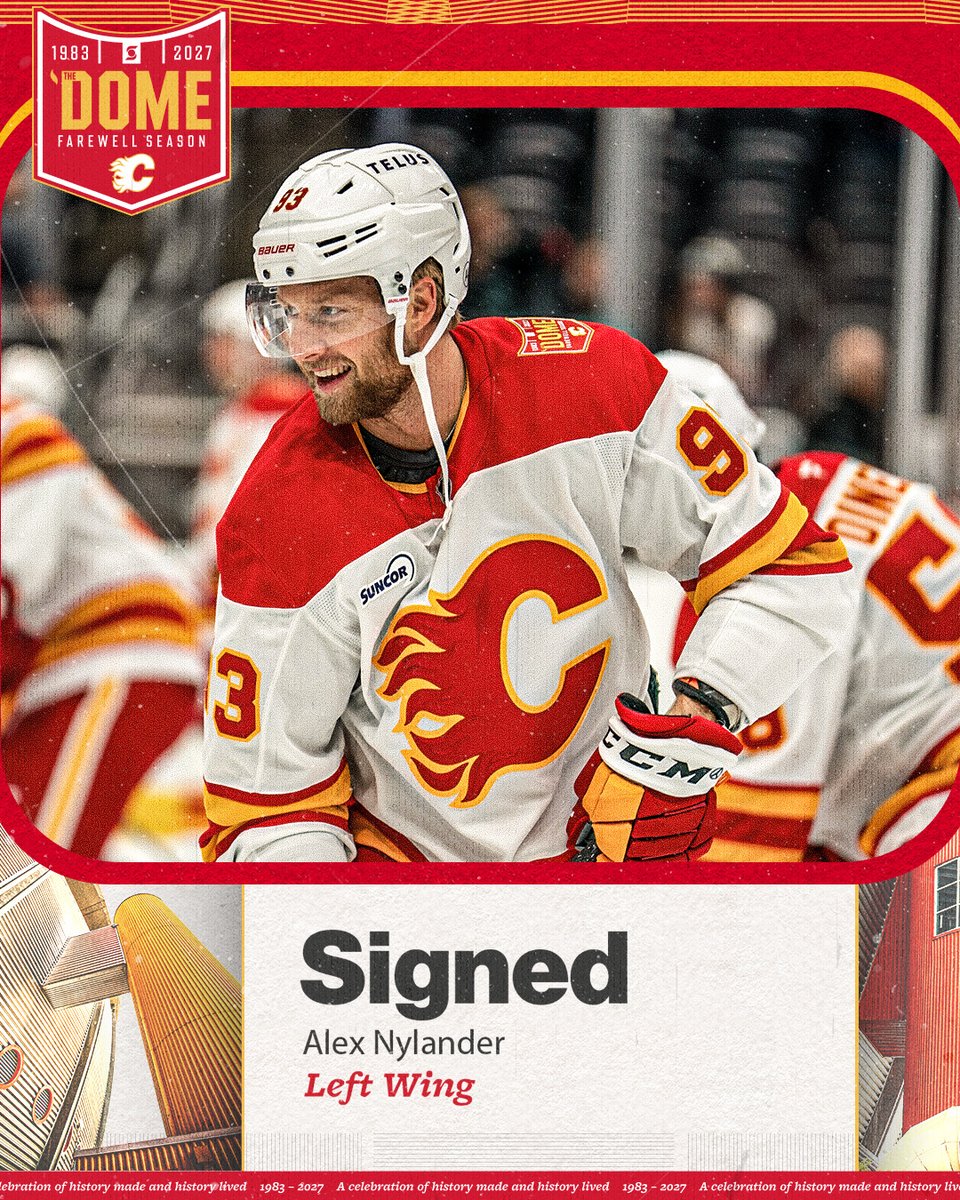 NHLFlames's tweet photo. Homecoming  🙌

We've signed Alex Nylander to a one-year, two-way contract with an AAV of $850,000! https://t.co/6XGmMSXGyp