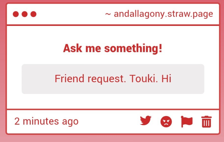 andallagony's tweet photo. Acxept. Accept. I accept. Friend request accepted. pPlease. Touki accept. https://t.co/QjrUS4Bbjr