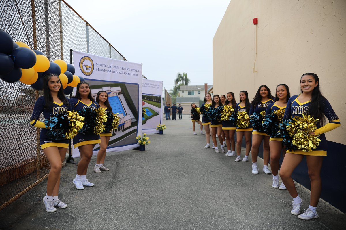 gomusd's tweet photo. Today, Montebello Unified School District broke ground on a new state-of-the-art Aquatic Facility and Tennis Courts at Montebello High School!  🎉🏊🎾 This exciting bond project will provide our student-athletes with a competitive aquatic pool, modern tennis courts.... https://t.co/rz6H7ABbkY