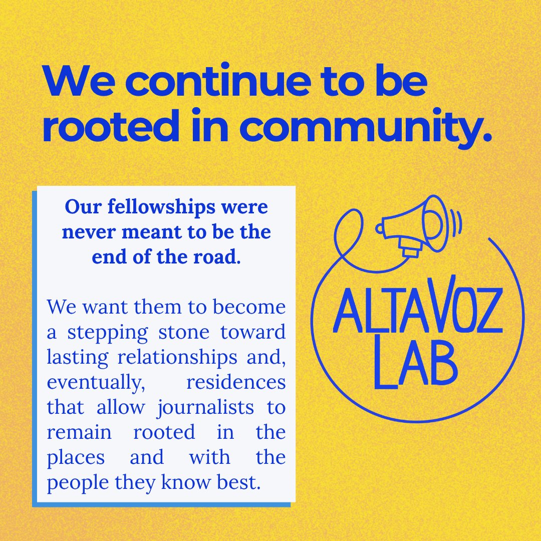 Altavoz_Lab's tweet photo. Meet the new Altavoz Lab logo

In true Altavoz fashion, we asked illustrator and journalist Roxsy Lin to dream with us. Our new logo reflects how we hope to show up: an embrace, but also amplification, helping community voices travel further.

#AltavozLab #CommunityJournalism https://t.co/HGoLyRIDBM