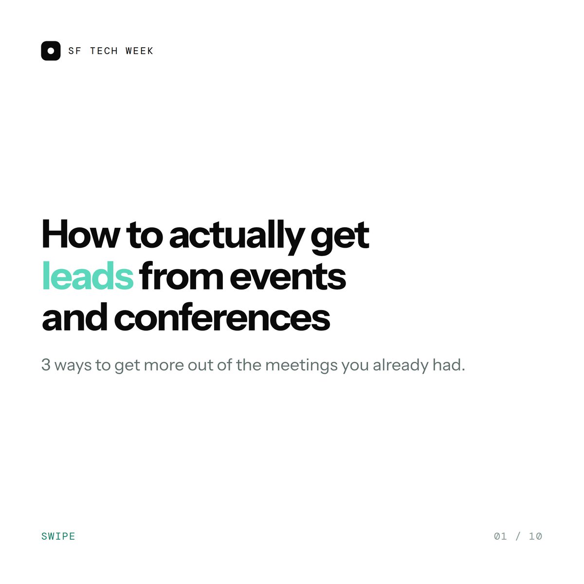 Chloe_Takahashi's tweet photo. SF @Techweek_ by @a16z  is coming up! Ping me if you are going!

Speaking of tech events and conferences, some of my friends have asked me how to make the most out of them as a corporation or as a startup. So I put together the tips on how to maximize your events and meetups! https://t.co/tha7mw7CuM