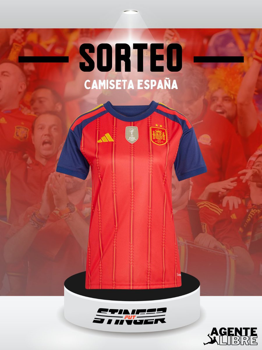 AgenteLibre_dig's tweet photo. 𝐒𝐎𝐑𝐓𝐄𝐎 𝐂𝐀𝐌𝐈𝐒𝐄𝐓𝐀 𝐄𝐒𝐏𝐀Ñ𝐀 🎁🇪🇸

Si España gana mañana a Inglaterra con gol de Lamine Yamal, sortearemos esta camiseta de la 2º estrella entre todos los que ⚽️⭐️:

- Sigan a @agentelibre_dig y @fut_stinger ✅

- Den RT a este post 🔄

¡SUERTE A TODOS! 🍀 https://t.co/CkhFcBtppQ
