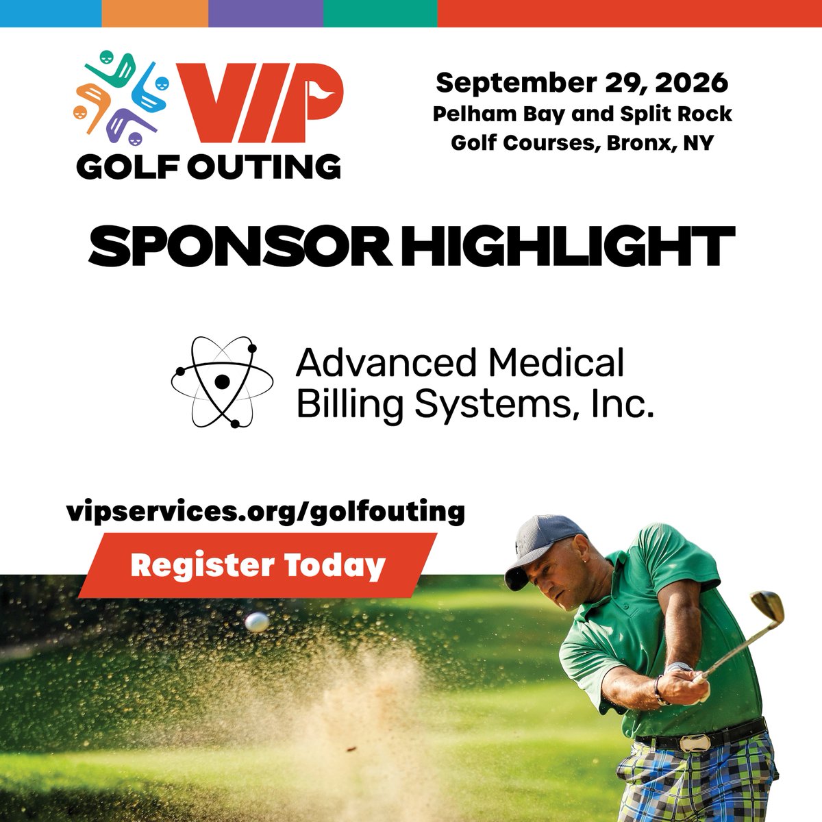 vipcservices's tweet photo. A special thank you to Advanced Medical Billing Systems, Inc., a Supporter Sponsor of the VIP Community Services Inaugural Golf Outing! 💙👏🏽

We’re grateful to have them alongside us as we come together for a day of connection, community, and impact. ⛳🫱🏻‍🫲🏾 https://t.co/peEUG6CTAo