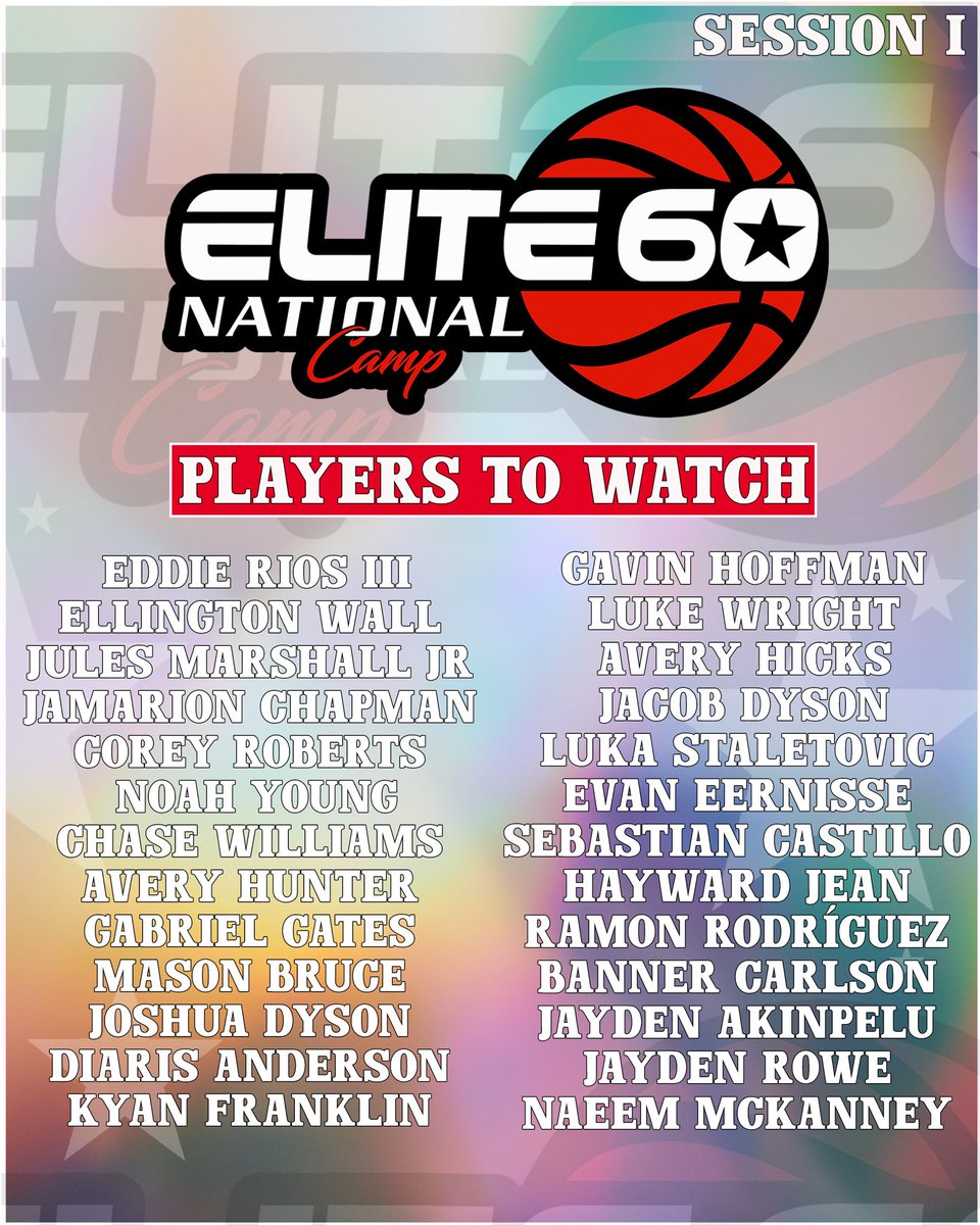 StellarHoops's tweet photo. (Elite 60 National Camp Players To Watch) 📈🔥

- The atmosphere will be ELECTRIC this weekend with players from ALL OVER the country in attendance. 

🏀 LIVE GAMES are open to the public starting at 2:00pm each day. https://t.co/DSCdneksS2