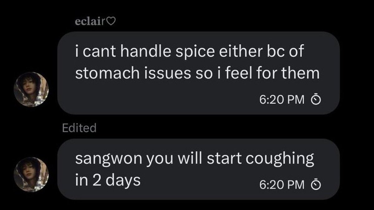 Ranllyz's tweet photo. In the image below, they were talking about the ramen episode, and then (@jiahaoglaze or @arnosgf), who is a big OT8 account, says that “SW will start coughing in 2 days”. https://t.co/tms6apnoyG