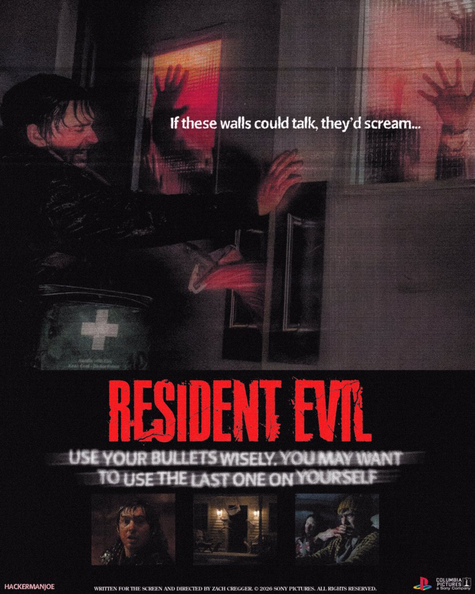 hackermanjoe's tweet photo. RESIDENT EVIL (2026) dir. Zach Cregger https://t.co/OH2mkVQ0O0