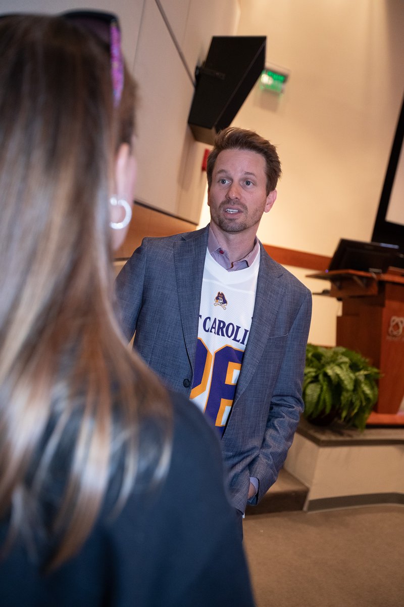 ECUBrodySOM's tweet photo. What a blast having Amy Yasbeck and Tyler Ritter of the @johnritterfnd at the 3rd Aortic Awareness Day. Aortic disease claims about 50k Americans each year, is often asymptomatic and runs in families. Consider yours. The Ritters have. https://t.co/ju2ZI35oZl