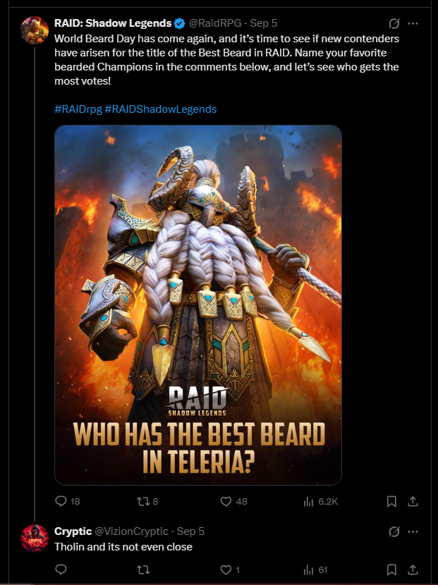 marathon__lives's tweet photo. @VizionCryptic @BrokenGamezHDR_ Quiet now? Too busy commenting which of your mobile game characters beards are best? 🤡🤡🤡🤡🤡🤡🤡🤡🤡 https://t.co/L2lS77daBn