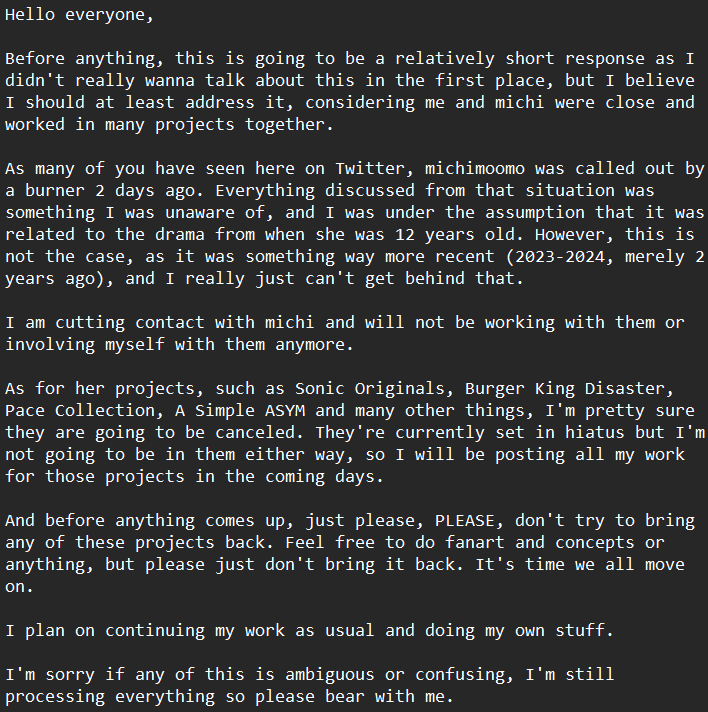 redseas07's tweet photo. My response to the situation that has come up recently; https://t.co/wFtzBSXPtQ
