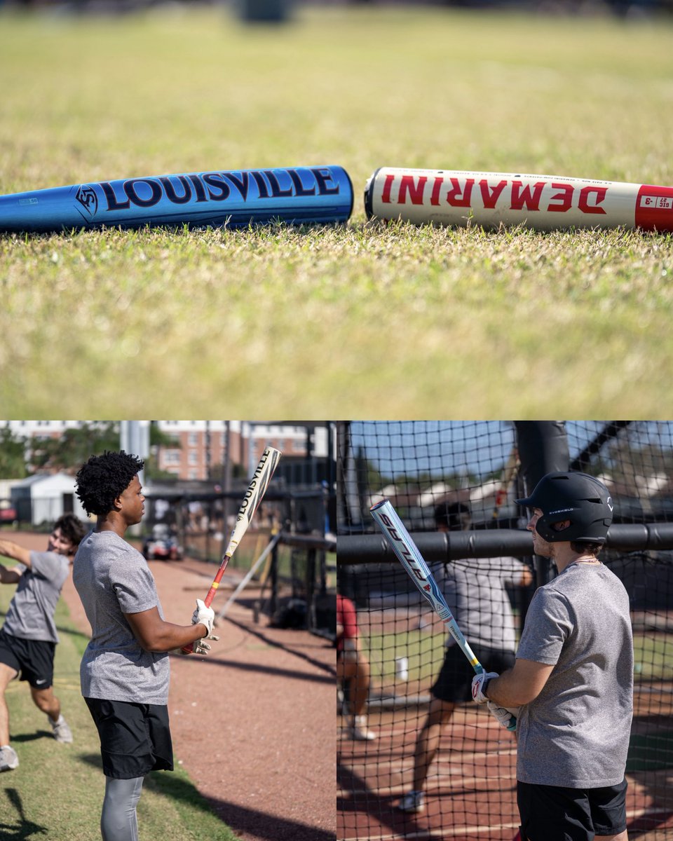 FloridaTechBB's tweet photo. 𝐂𝐡𝐫𝐢𝐬𝐭𝐦𝐚𝐬 𝐜𝐚𝐦𝐞 𝐞𝐚𝐫𝐥𝐲👀

Thank you to Wilson, Louisville and Demarini for letting the guys test out new bats for the upcoming season🫡

#GoPanthers l #TechBuilt https://t.co/2Y5OgjeIxM