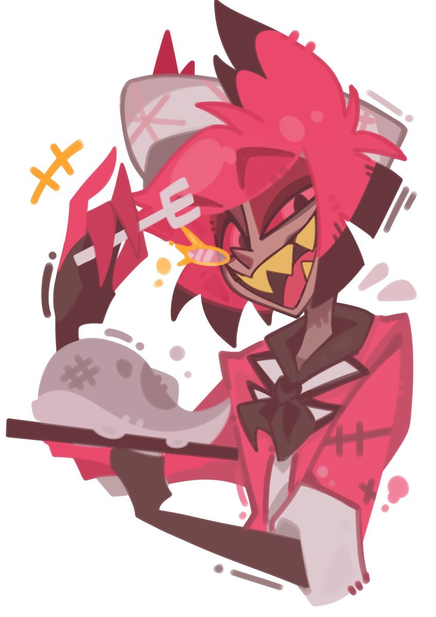Guatai098's tweet photo. practice a bit🐙🛎️🦌
#HazbinhHotel #Alastor https://t.co/YbnoUrPvEd