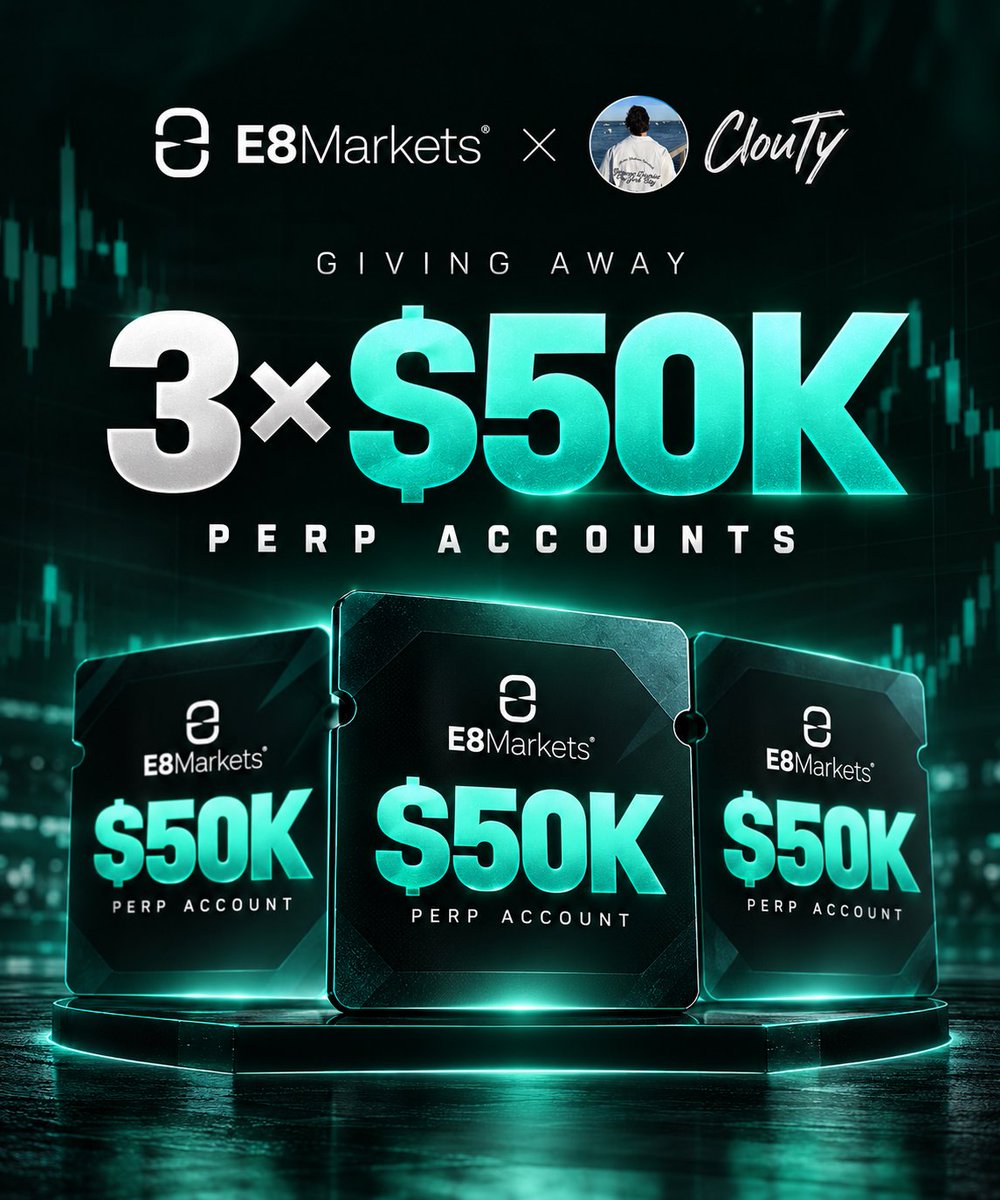 VClouette's tweet photo. 🎉  150k E8 Market Giveaway 🎉

I am giving away :

3x 50K Perps Accounts 🎁

To Participate, join my discord and react to the Giveaway post !

https://t.co/TYqpG93qoR

Bonus Entries : Like &amp; Repost (Show proof in discord) https://t.co/hBCWVyWNd1