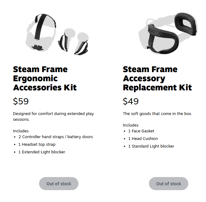 HyperFox_VR's tweet photo. Imagine being in the first round to buy the Steam Frame and one of the essential "accessories" is already sold out!

Just another point against buying this headset smh

#steamframe #valve #index2 #outofstock #vr #vrheadset https://t.co/8gUaLQiugP