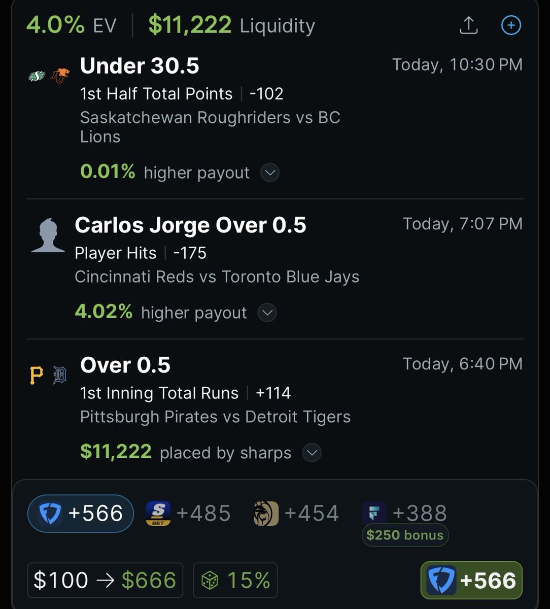 CurtEusCurtis's tweet photo. FanDuel play from the @OddsJam  parlay tool! 🔥 

Use it for free on the app! 🆓 

Tail here: https://t.co/mrebTcU6Bv https://t.co/AACmcAmnDA
