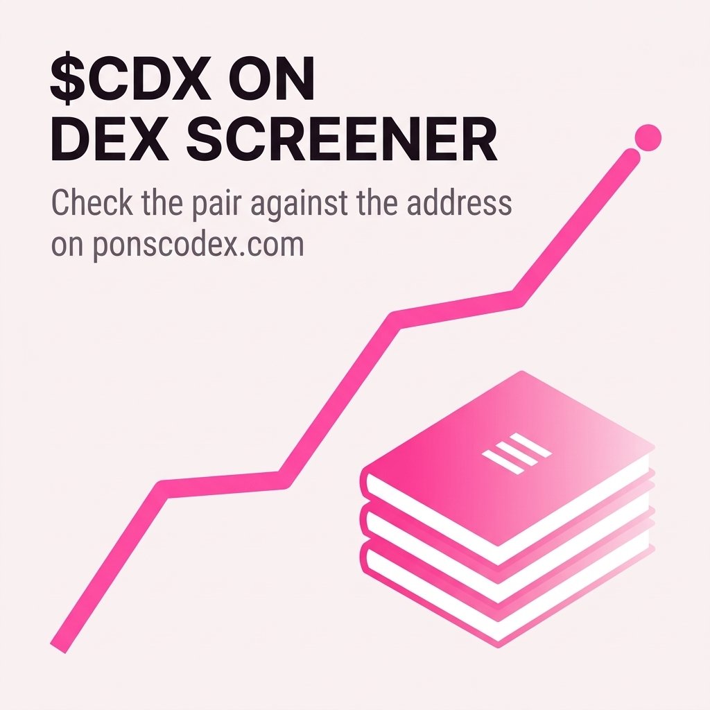 ponscodex's tweet photo. $CDX is on DEX Screener.

CA: 0x0ad367bfb6dbc7834adefdd19d4b54f36c8f7fe6

One address is ours. Copies of this token will appear, they always do, so check the pair against the address on https://t.co/NbA5pDEHbr before you touch anything.

$CDX on @ponsdotfamily https://t.co/4N4qBxfKiA