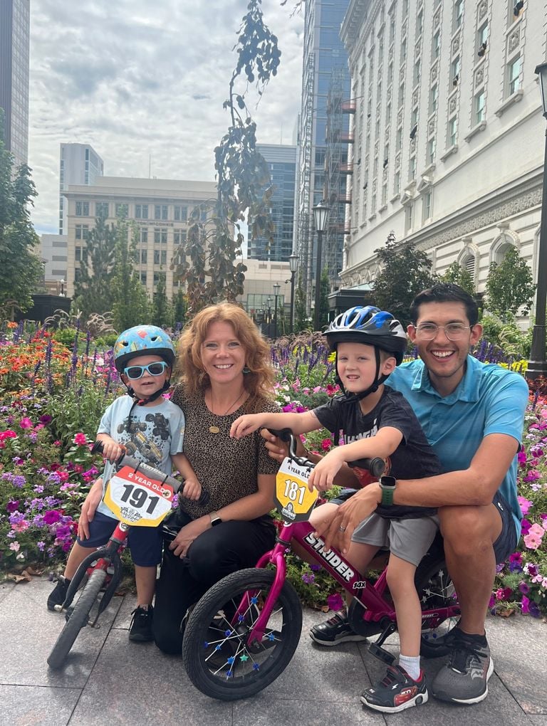 StriderBikes's tweet photo. "The bikes may change. The stakes might, too. But the foundation starts with a parent nearby and a kid learning, one push at a time, that they can do it." Read more about how pros like Matthew Lefthand and Cory Texter are building the next generation of riders! https://t.co/gNVqz0Tut4