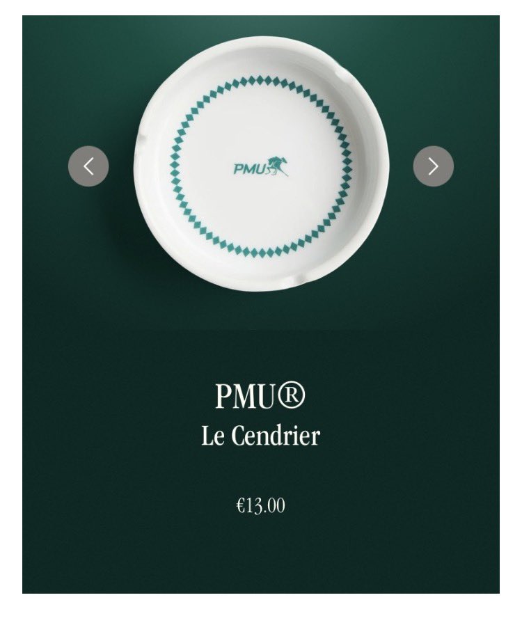 pbiane's tweet photo. #Equidia #PMU #FranceGalop #SETF #Quinté
13 euros pour une vulgaire soucoupe, pompeusement qualifiée de cendrier.
À ce tarif-là, j’ai vraiment bien fait d’arrêter de fumer. Ces gens sont fous !
😜🤪😝 https://t.co/gOgbH7Hxba