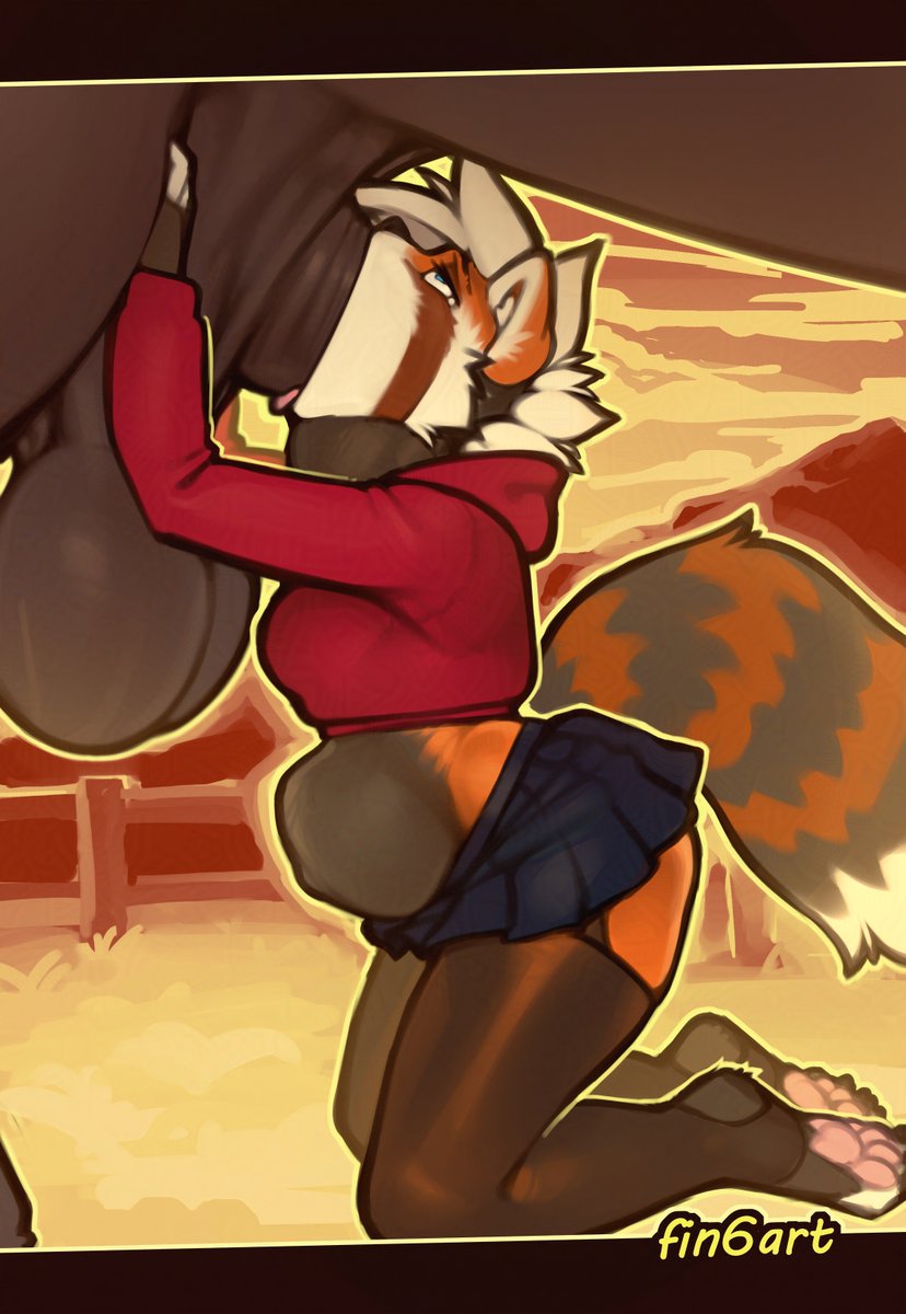 fin6art's tweet photo. girls who're good with animals <3 https://t.co/qsF5EDvd2z