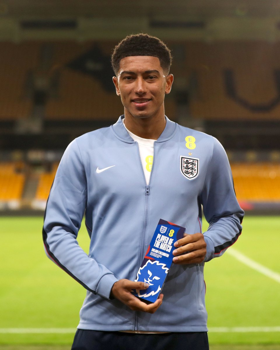 England's tweet photo. Tonight's U21 #YoungLions Player of the Match connected by @EE: Jobe Bellingham 🏅 https://t.co/SAWXkd84nz