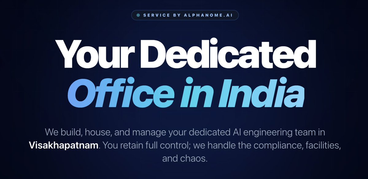 alphanomeai's tweet photo. The Human Geography of India: A Tech Leader’s Guide to Hiring in Vizag

https://t.co/naqi3SJHPz https://t.co/lxUVLSU3Vh