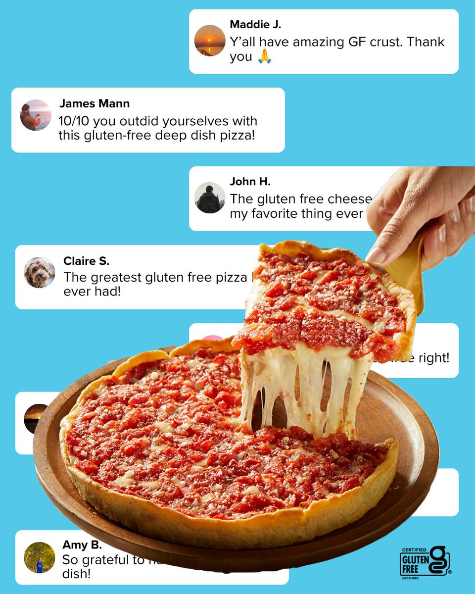 TastesofChicago's tweet photo. The reviews are in👀 Our gluten free deep dish is made the same way we approach every Lou’s pizza: fresh quality ingredients and the Lou’s flavor you know and love 🫶🍕 https://t.co/dAfmlAwT2E