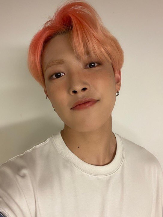 mooonbunny's tweet photo. thinking about peach hongjoong with peach blush and freckles way more often than i should https://t.co/mU3SK0Cy98