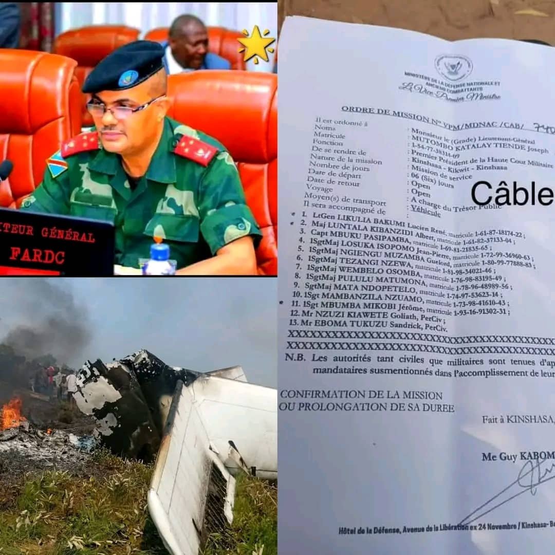 KIVUREPORT75TV's tweet photo. #Congo Habari Fupi Ajali ya ndege kenge watu 15 wameuawa katika ajali hio. https://t.co/QQohcI2Nsb