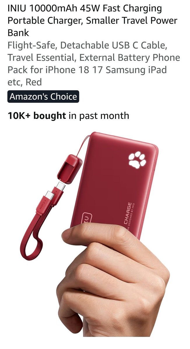BcgAffiliate's tweet photo. If you're like me and use your phone a lot, its handy to carry one of these!
https://t.co/JKRi0jMLn7
#amazon #amazonassociate #phoneaccessories #travel #battery #Primebigdeals https://t.co/l4dY62iAI7