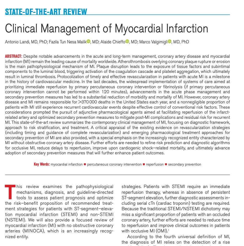 LuisOliverio's tweet photo. Las revisiones más relevantes de la semana:

🔴 Síndrome de Takotsubo, Journal of American Heart Association

🔴 Infarto de miocardio, manejo clínico, Circulation

🔴 Hipertiroidismo, manejo en el embarazo, Endocrine Practice

🔴 Colecistitis aguda, Guías EAST 2026 https://t.co/dOf0mtwCl9