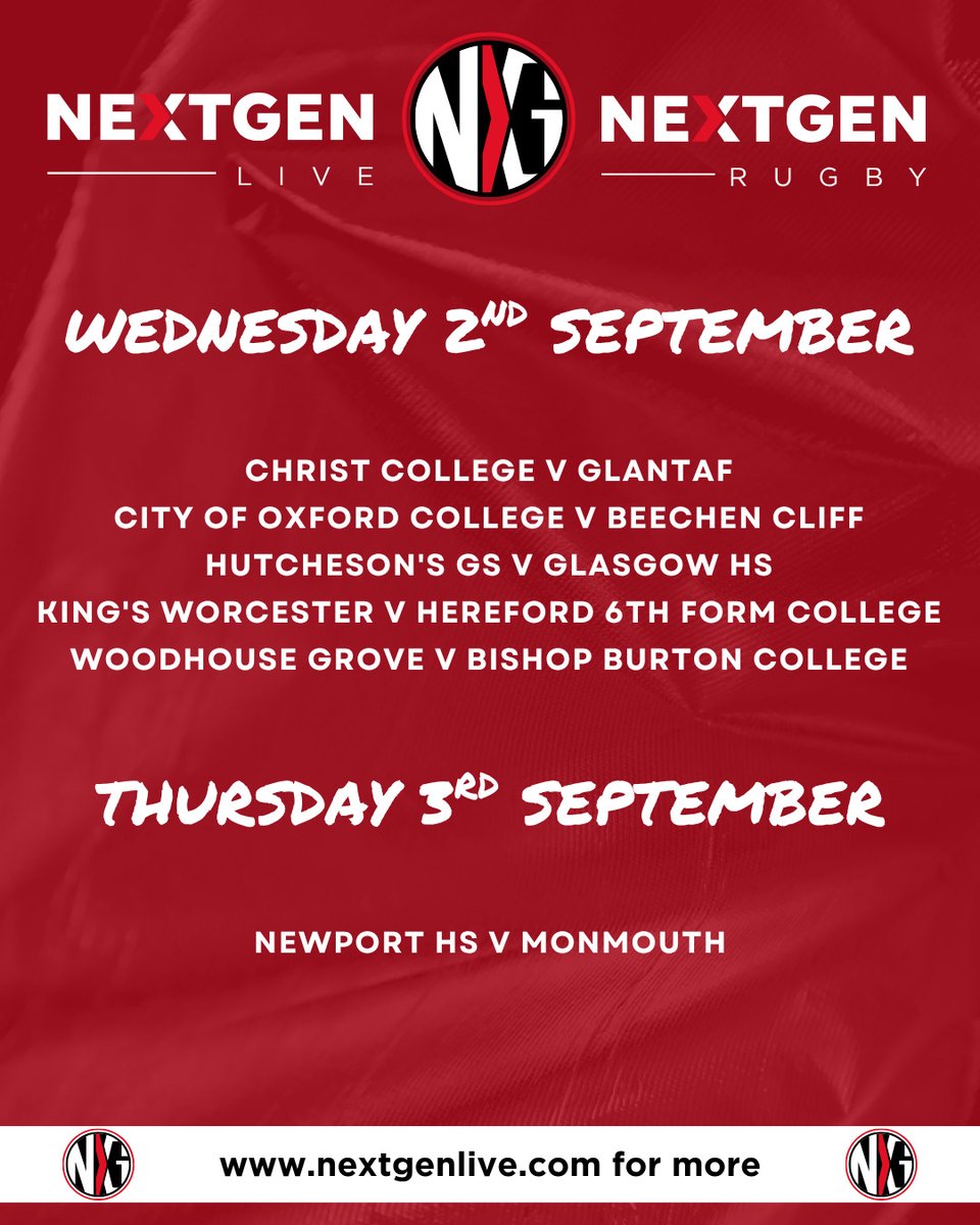 KarrenZuclich's tweet photo. Schools Rugby Midweek Preview | 2–3 September

The season kicks off this weekend, but first, a few big midweek fixtures will set the tone. Read our full preview https://t.co/6YZzglwjnv