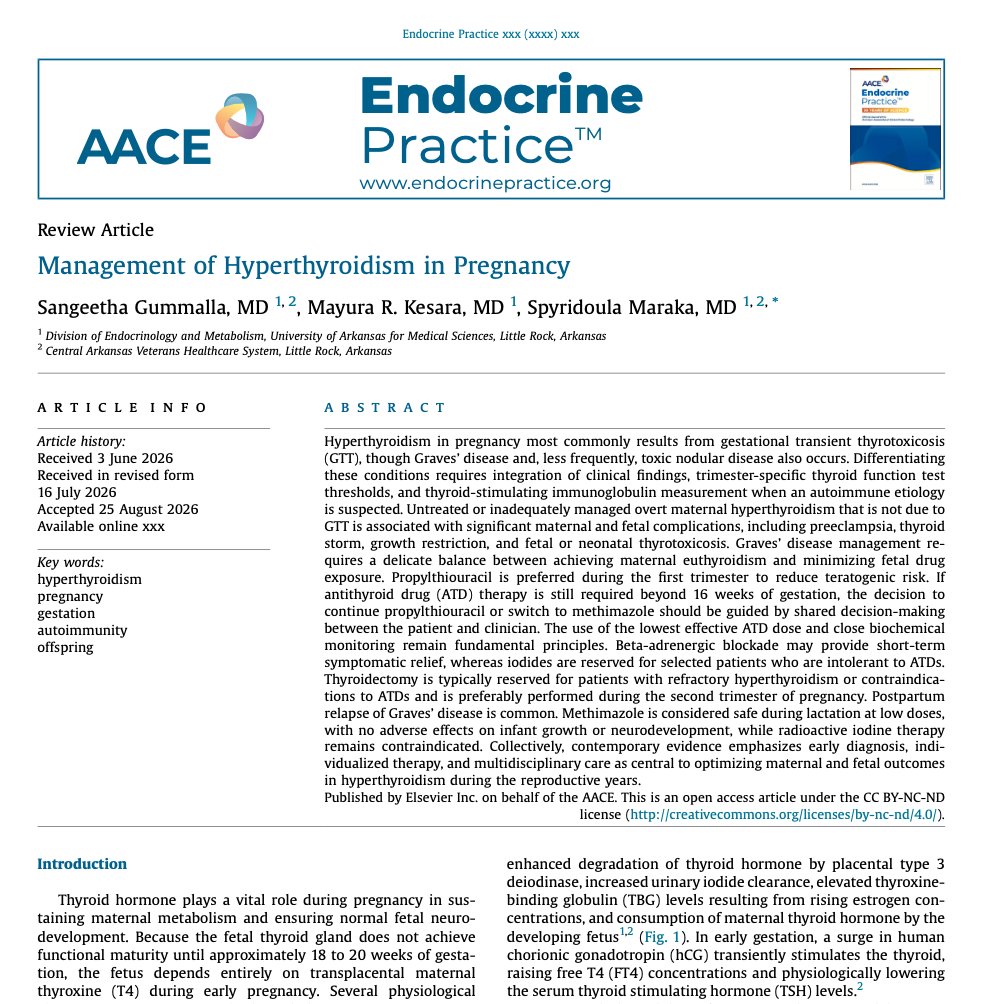LuisOliverio's tweet photo. Las revisiones más relevantes de la semana:

🔴 Síndrome de Takotsubo, Journal of American Heart Association

🔴 Infarto de miocardio, manejo clínico, Circulation

🔴 Hipertiroidismo, manejo en el embarazo, Endocrine Practice

🔴 Colecistitis aguda, Guías EAST 2026 https://t.co/dOf0mtwCl9